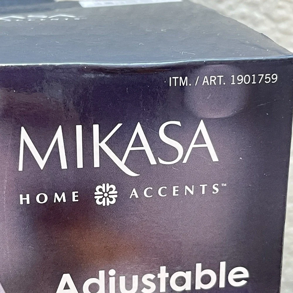 Mikasa Adjustable Height Candle Warmer White/Gold 4 Brightness & Heat Settings